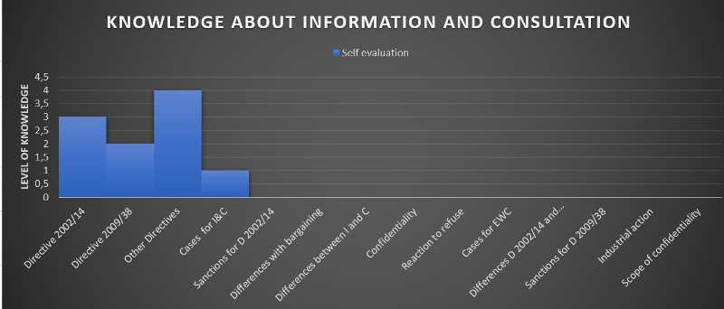 SELF-ASSESSMENT OF KNOWLEDGE SKILLS AND COMPETENCES ABOUT INFORMATION AND CONSULTATION